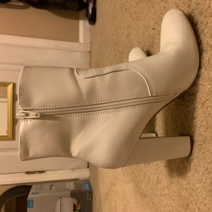 White go-go style boots